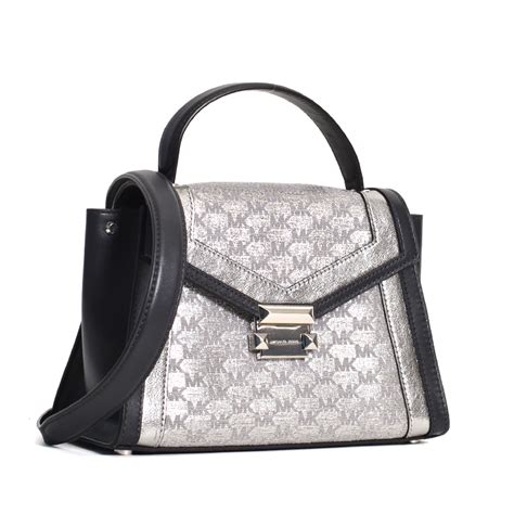 michael kors whitney satchel silver|Michael Kors Whitney Satchel .